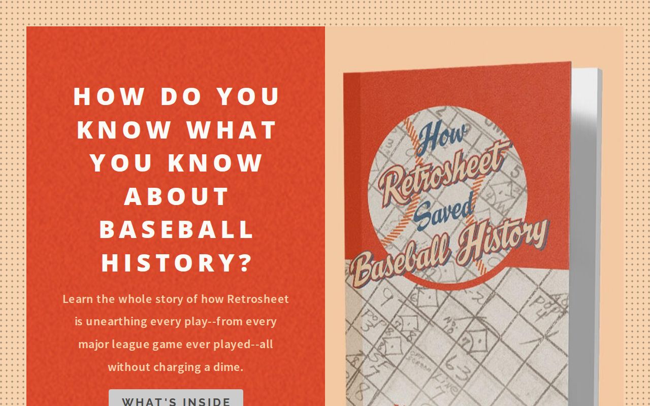 How Retrosheet Saved Baseball History
